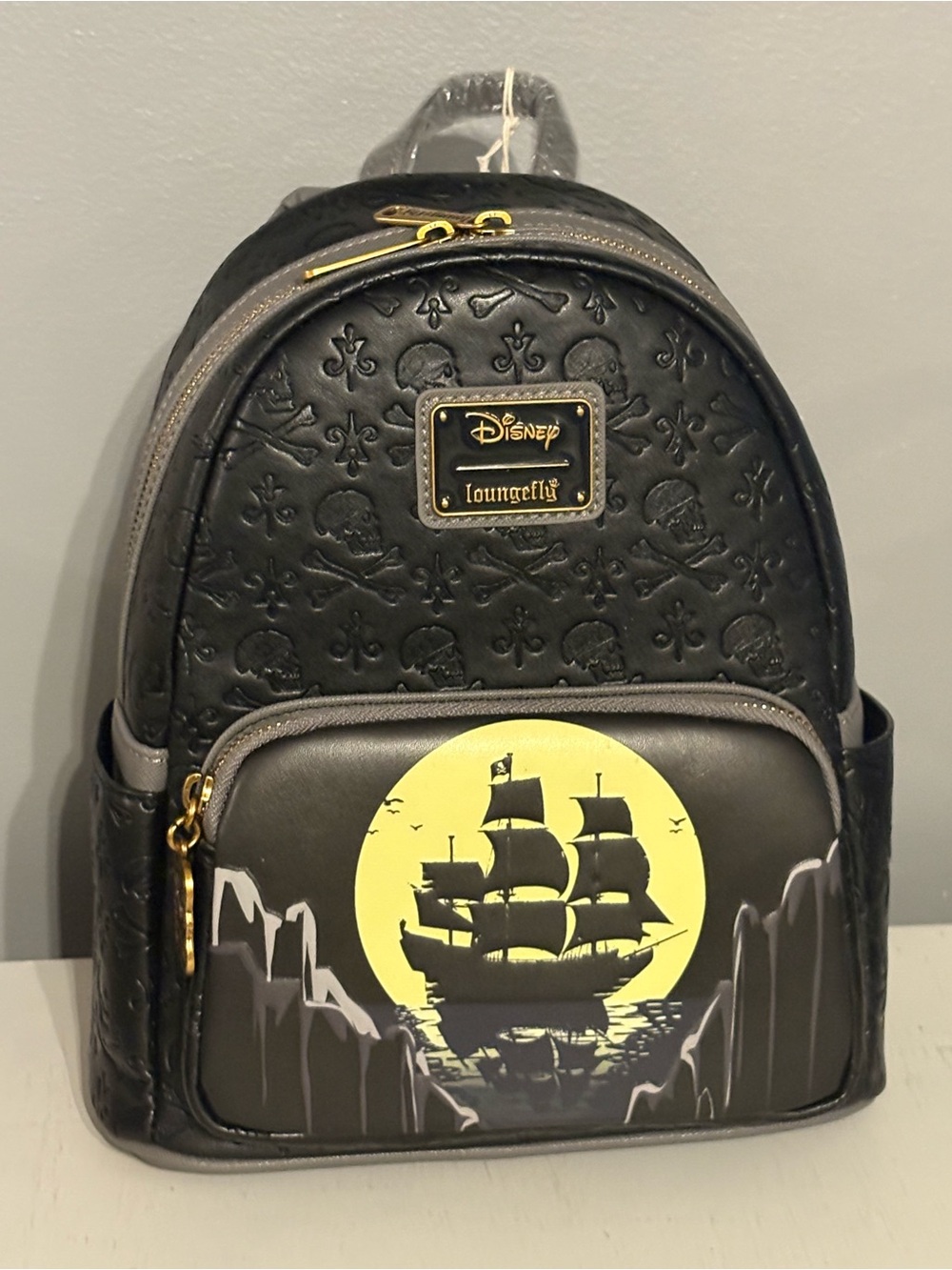 Loungefly Glow in the Dark Black Pearl Mini Backpack